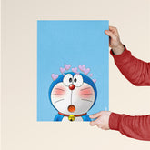 Doraemon with Hearts Anime Art Poster